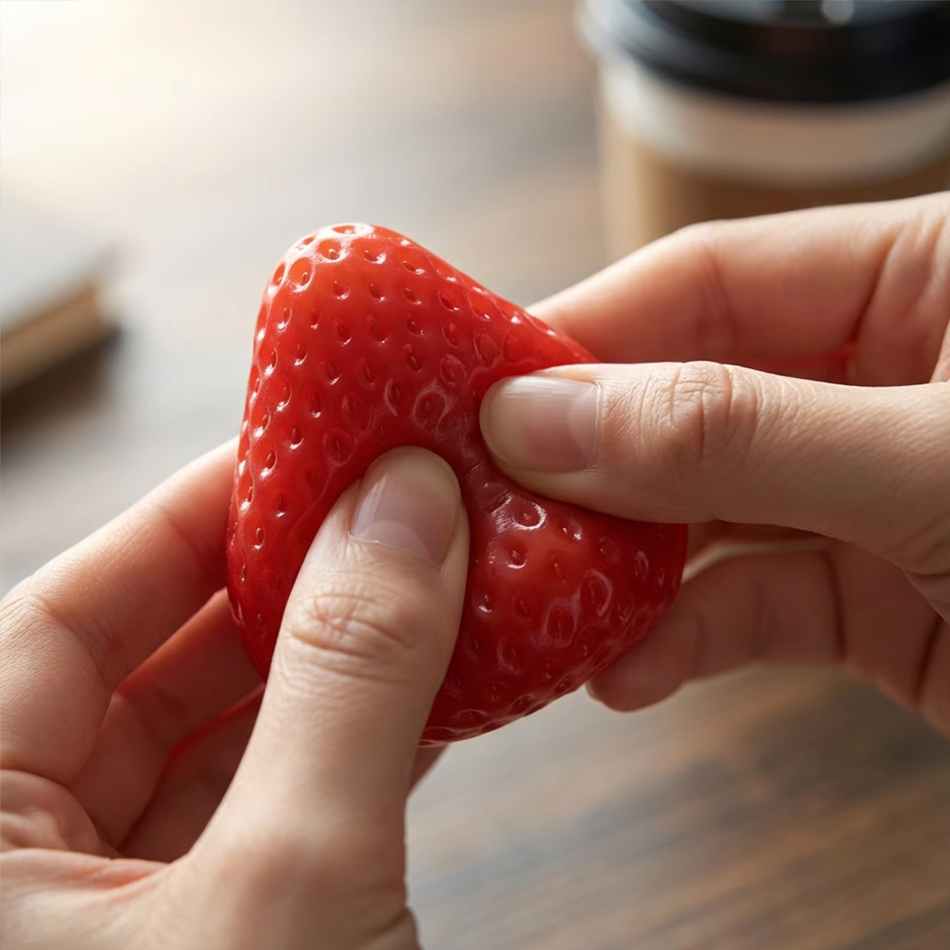 Party Games Entertainer - Squishy Big Strawberry Squeeze Toy Kids