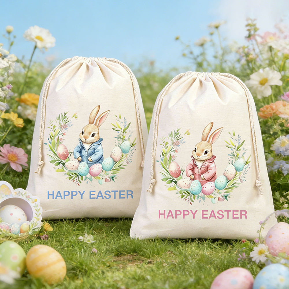 Party Games Easter Egg - Happy Easter Large Gift Bag Cute