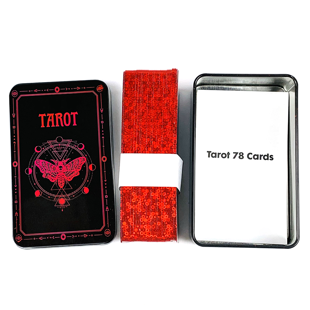 Book Party Games - Occult Tarot In A Tin Metal
