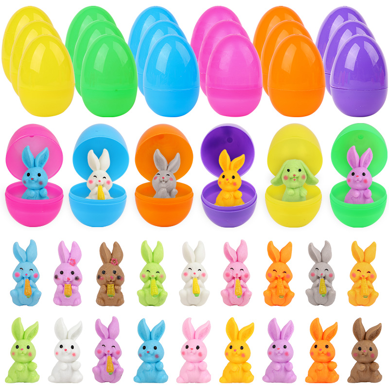 24Pcs Easter Egg With Rabbit F - Party Games Easter Egg reseña y precio