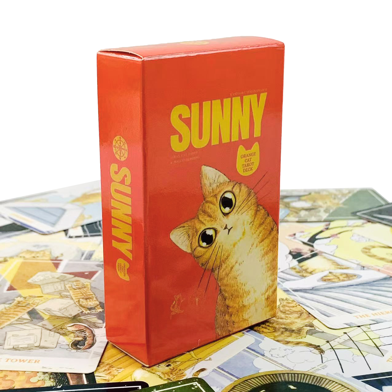 Sunny Orange Cat Tarot Deck A  - Party Games Sunny reseña y precio