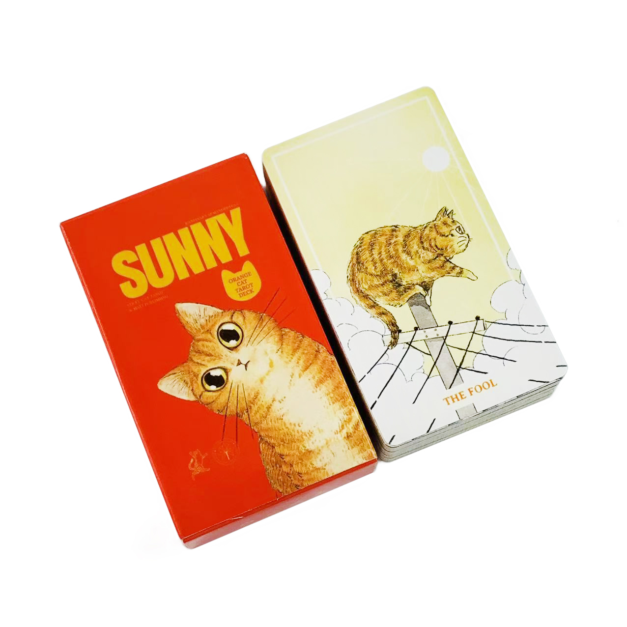 Sunny Orange Cat Tarot Deck A  - Party Games Sunny reseña y precio