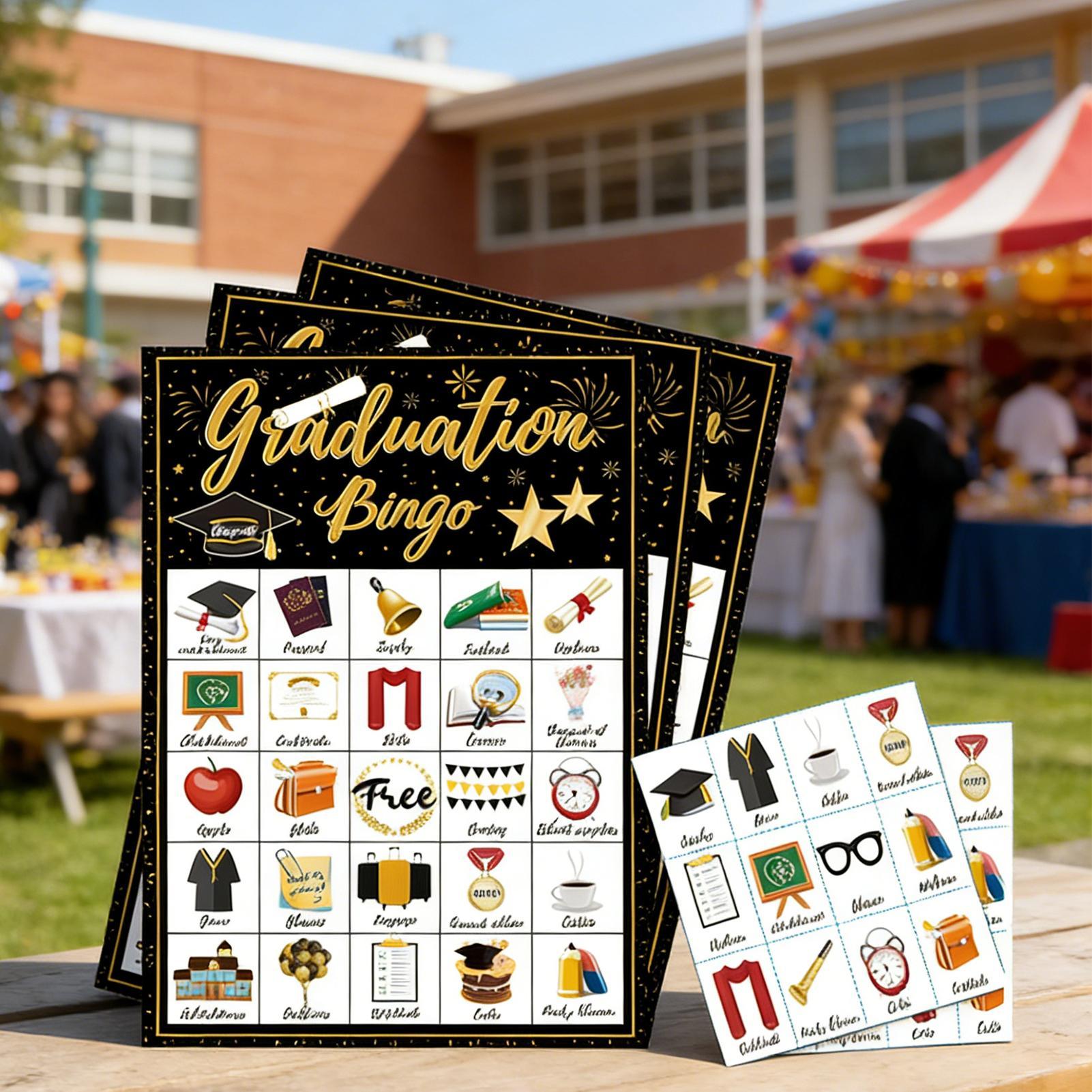 Graduation Bingo Game 24-Playe - Party Games College reseña y precio