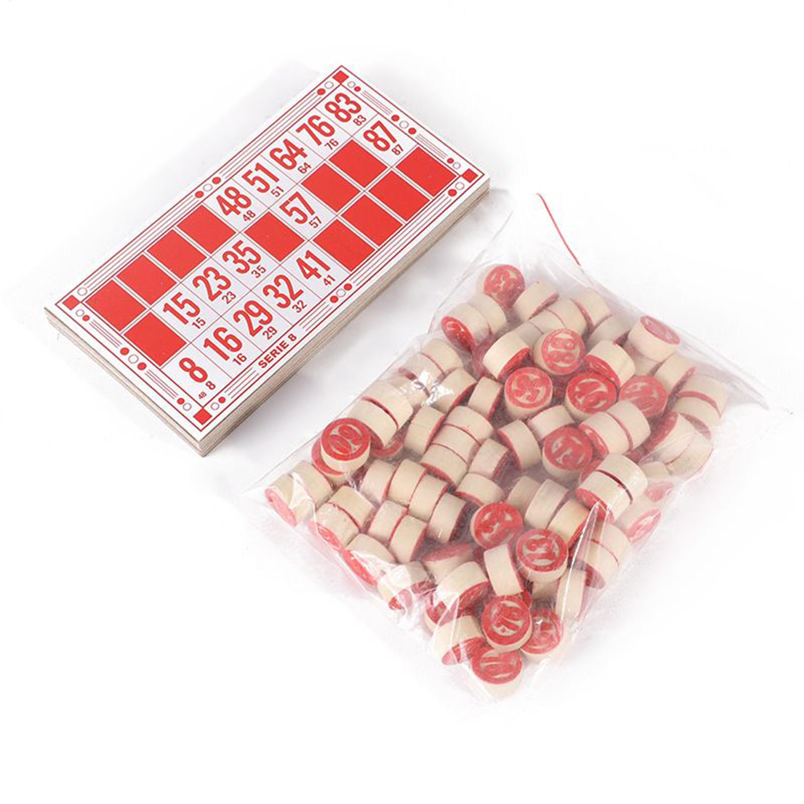 Bingo Set Funny Vintage Wooden - Play Friends Party Games reseña y precio