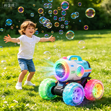 4-Wheel Colorful Manual Bubble - Party Games Lab reseña y precio