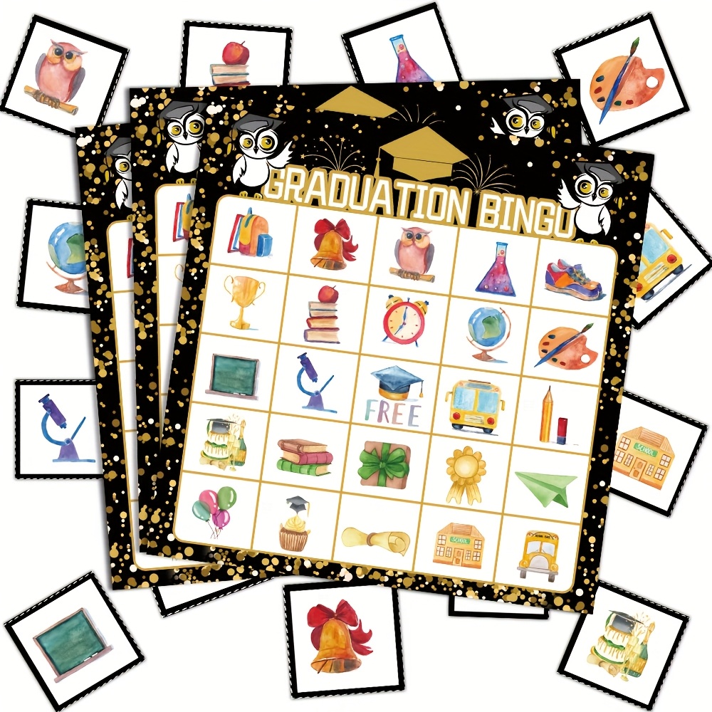 2026 Black Gold Graduation Bin - Party Games College reseña y precio
