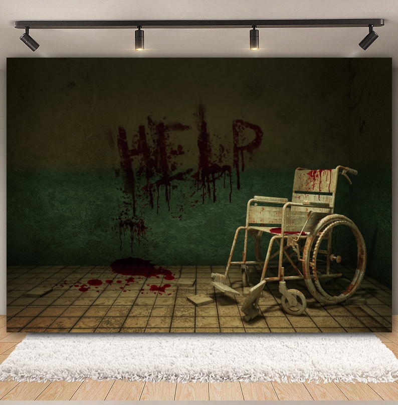 Horror Halloween Decor Backgro - Party Games Lab reseña y precio