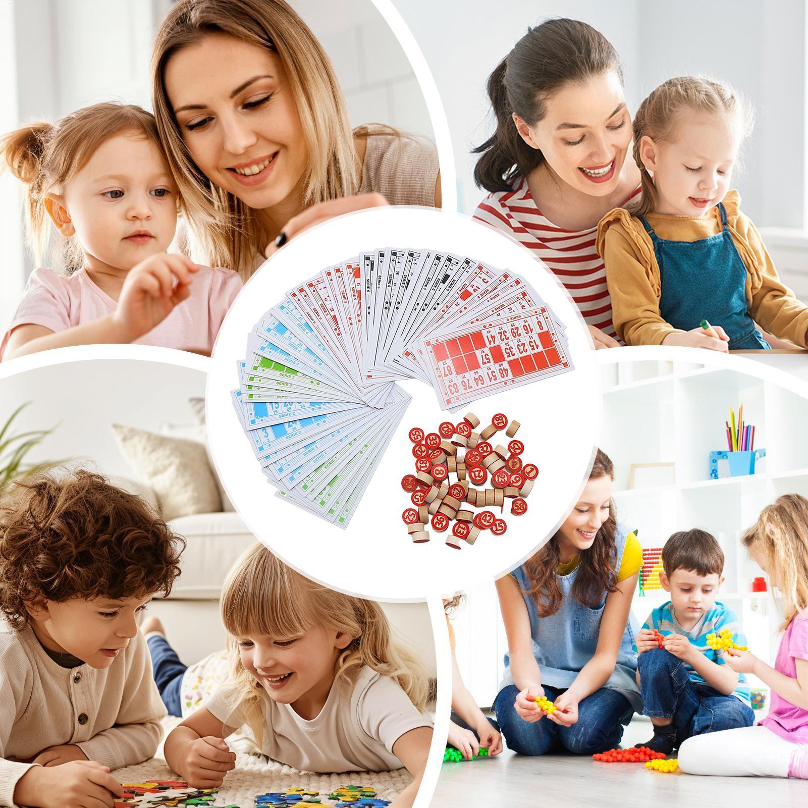 Bingo Game Wooden Funny Educat - Play Friends Party Games reseña y precio