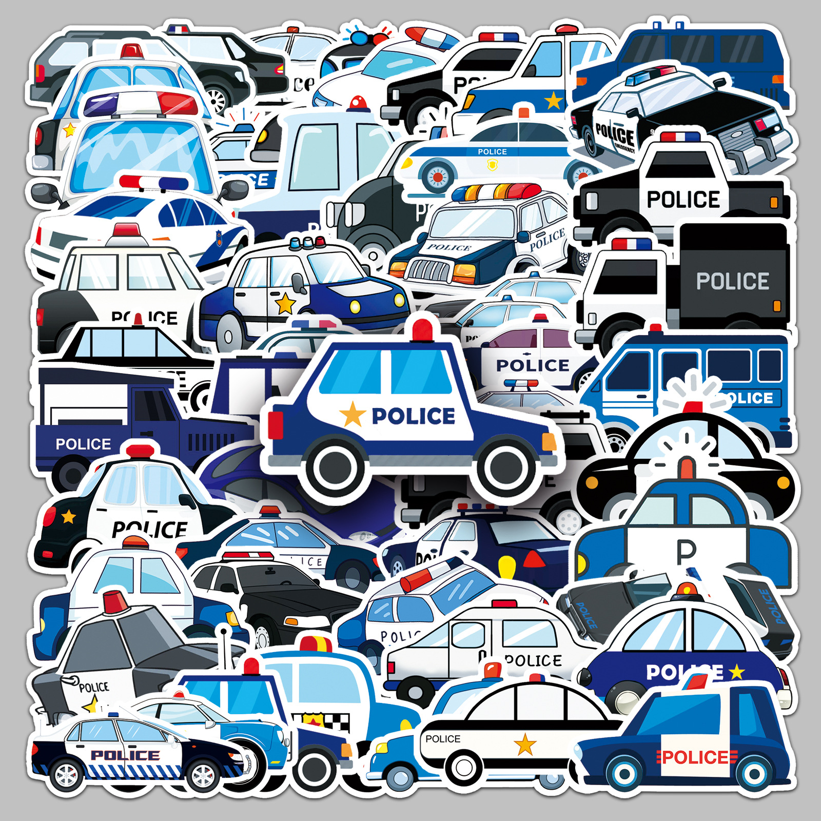 50Pcs Cartoon Police Car Theme - Party Games Baby Shower reseña y precio