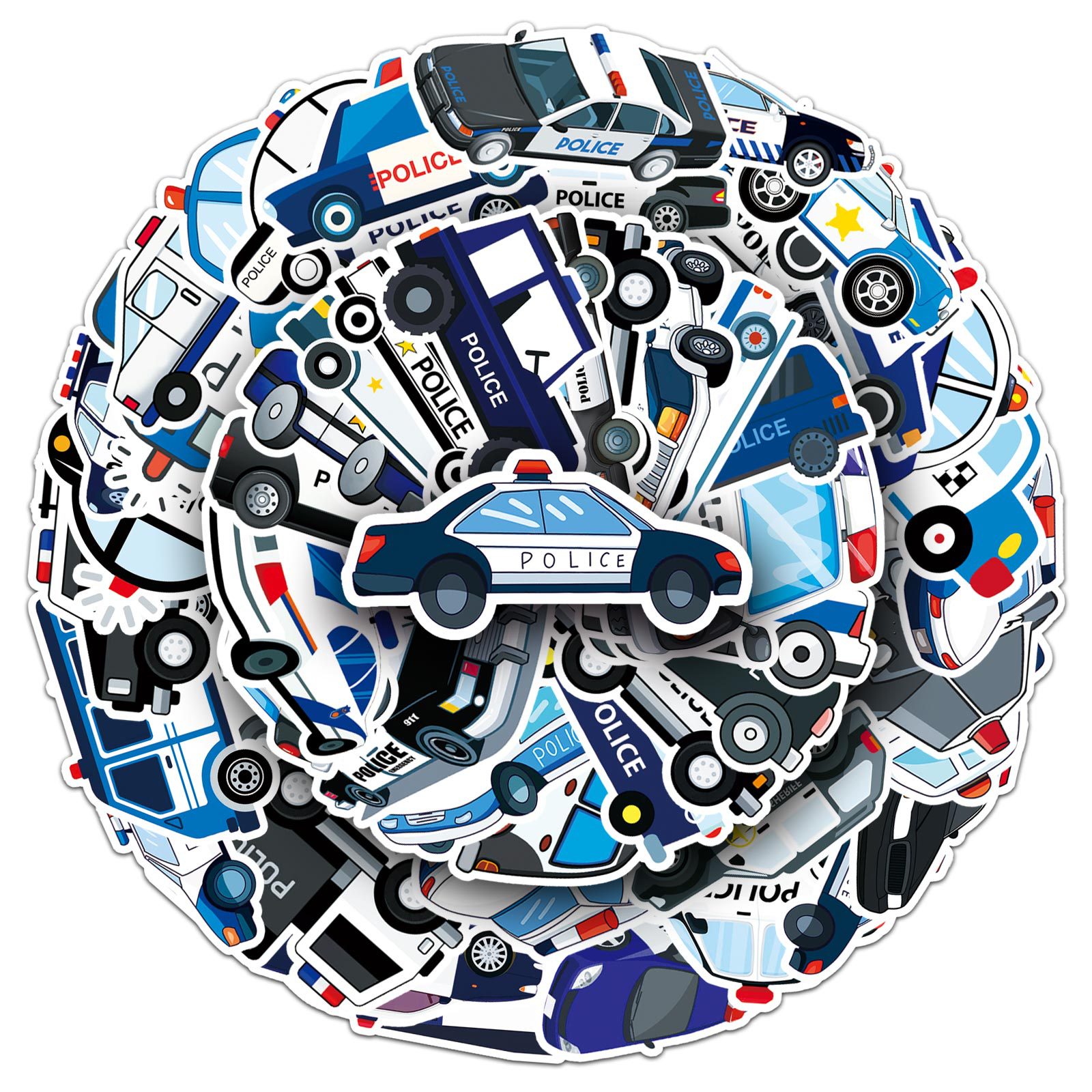 50Pcs Cartoon Police Car Theme - Party Games Baby Shower reseña y precio
