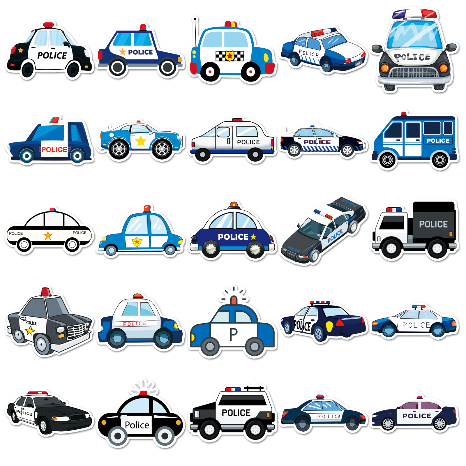 50Pcs Cartoon Police Car Theme - Party Games Baby Shower reseña y precio