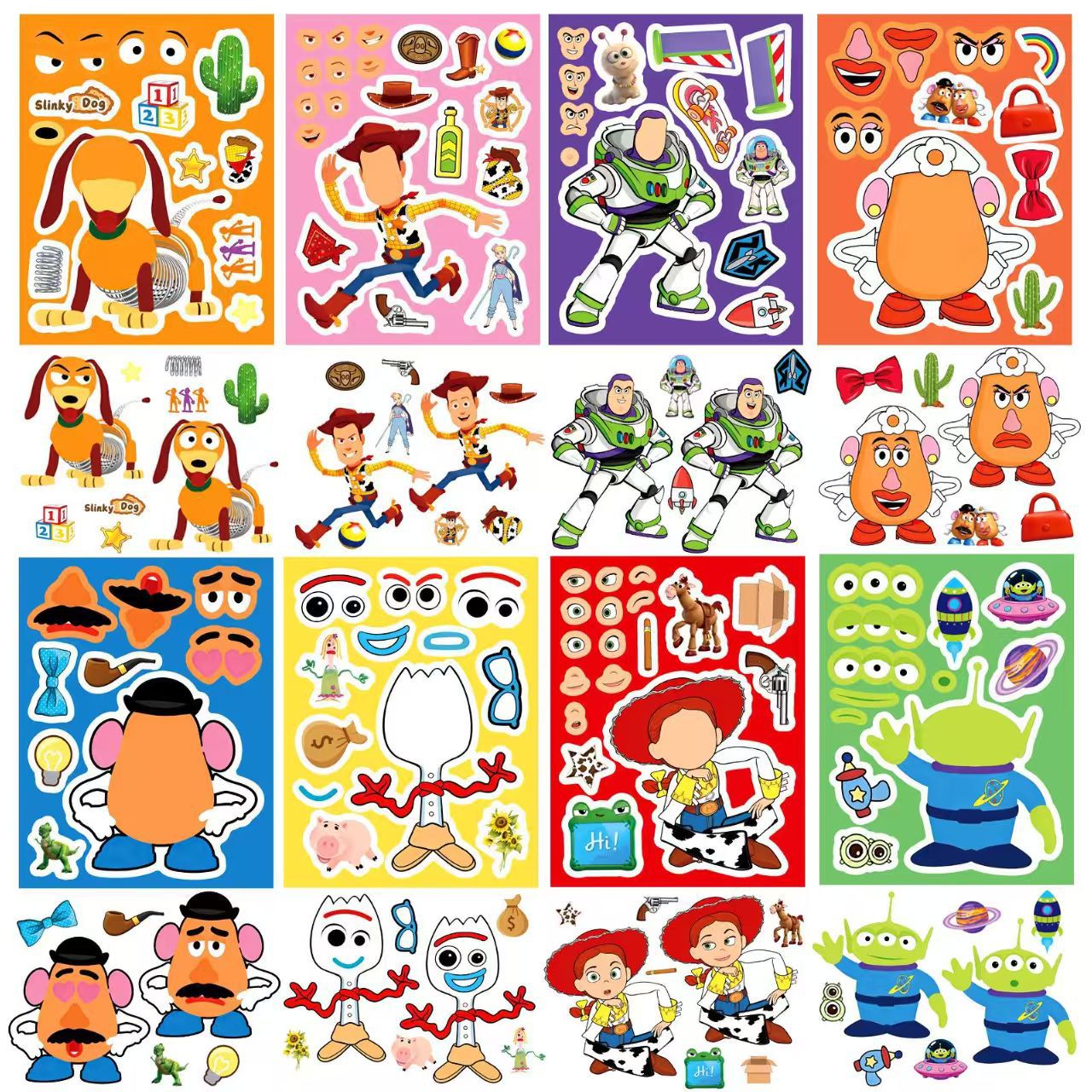 1 box of 8 sheets Make a Face  - Party Games Box reseña y precio