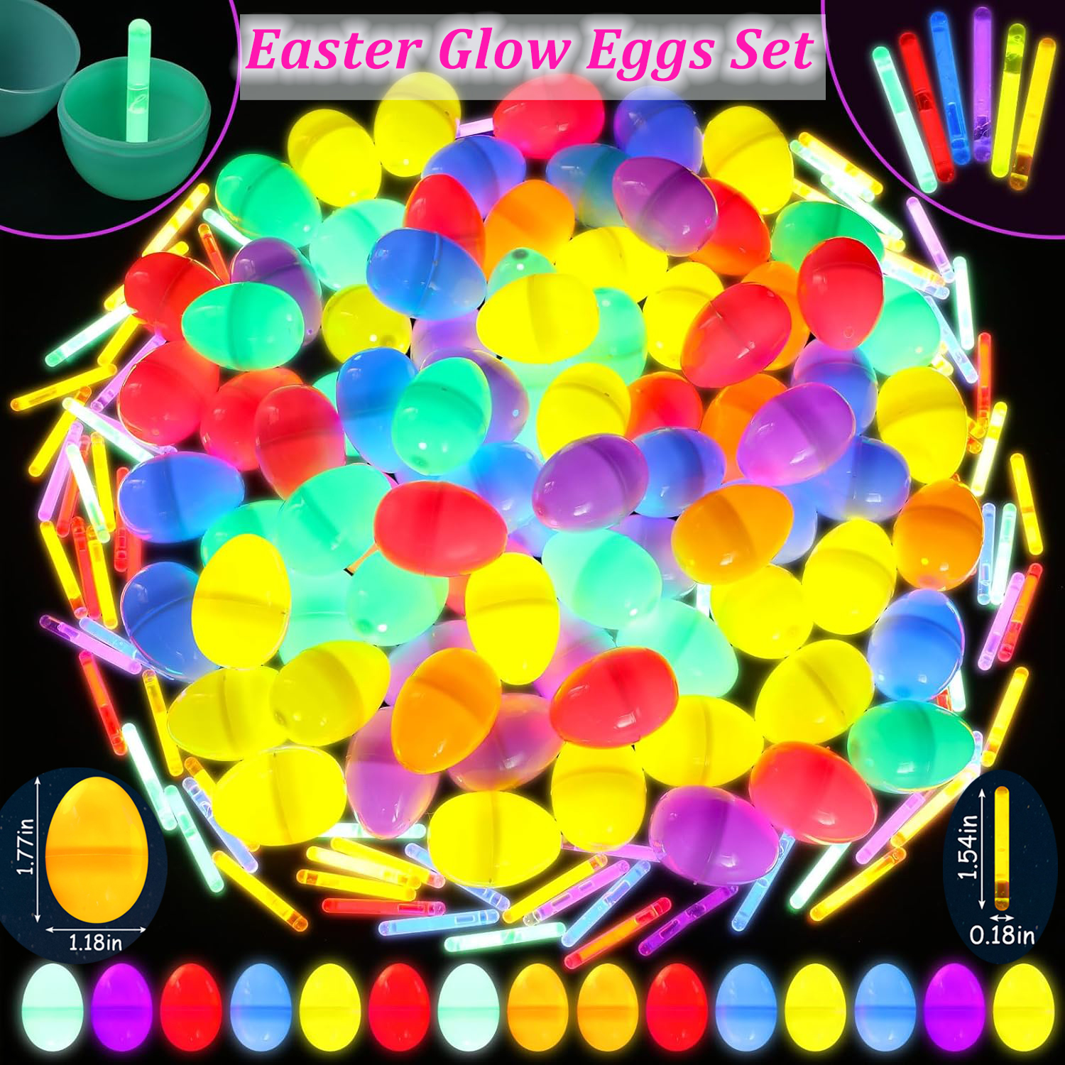 100-300Set Easter Eggs with Mi - Party Games Easter Egg reseña y precio