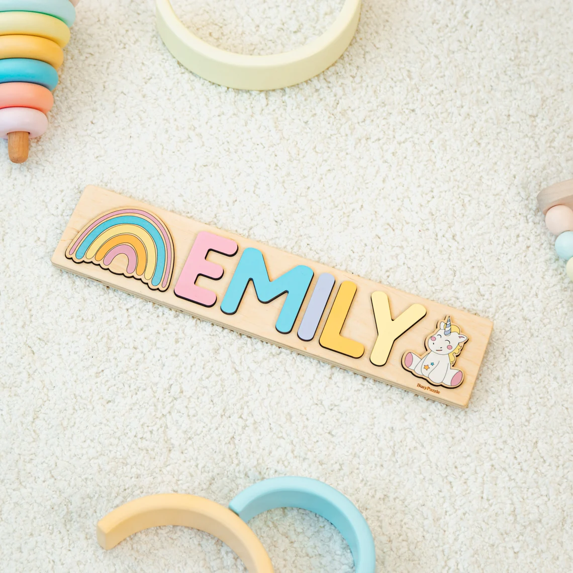 Personalized Name Puzzle With  - Party Games Baby Shower reseña y precio