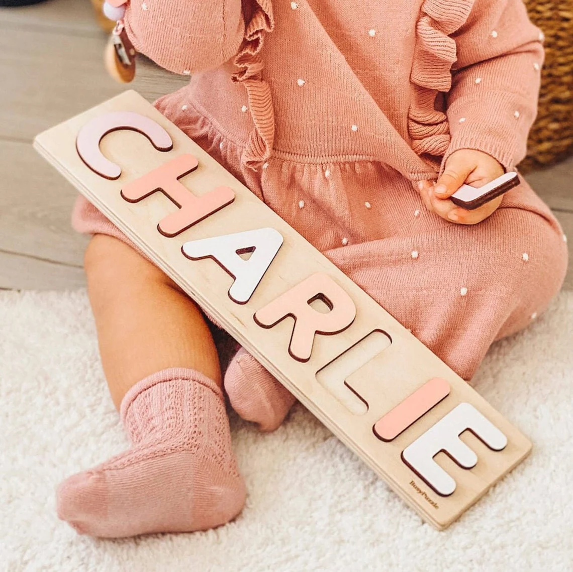 Personalized Name Puzzle With  - Party Games Baby Shower reseña y precio