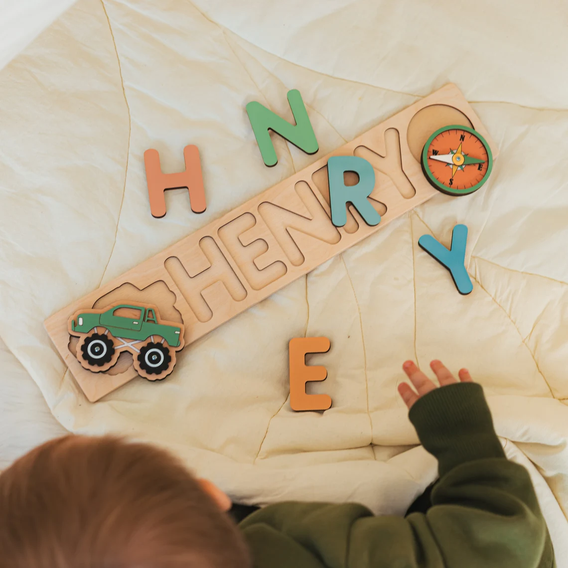 Personalized Name Puzzle With  - Party Games Baby Shower reseña y precio