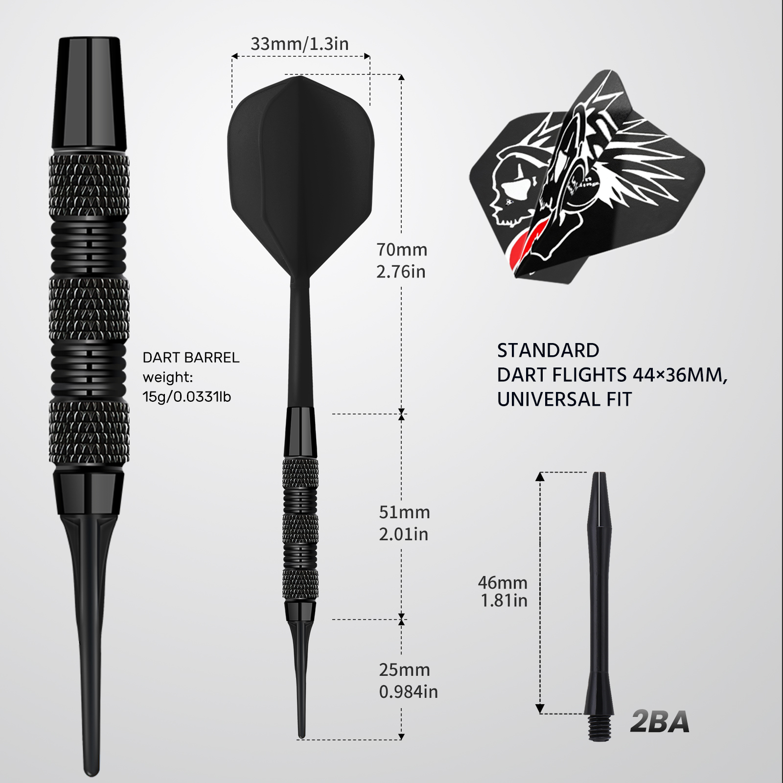Huanqu Iron Dart Barrel Non-Sl - Party Games Easy reseña y precio
