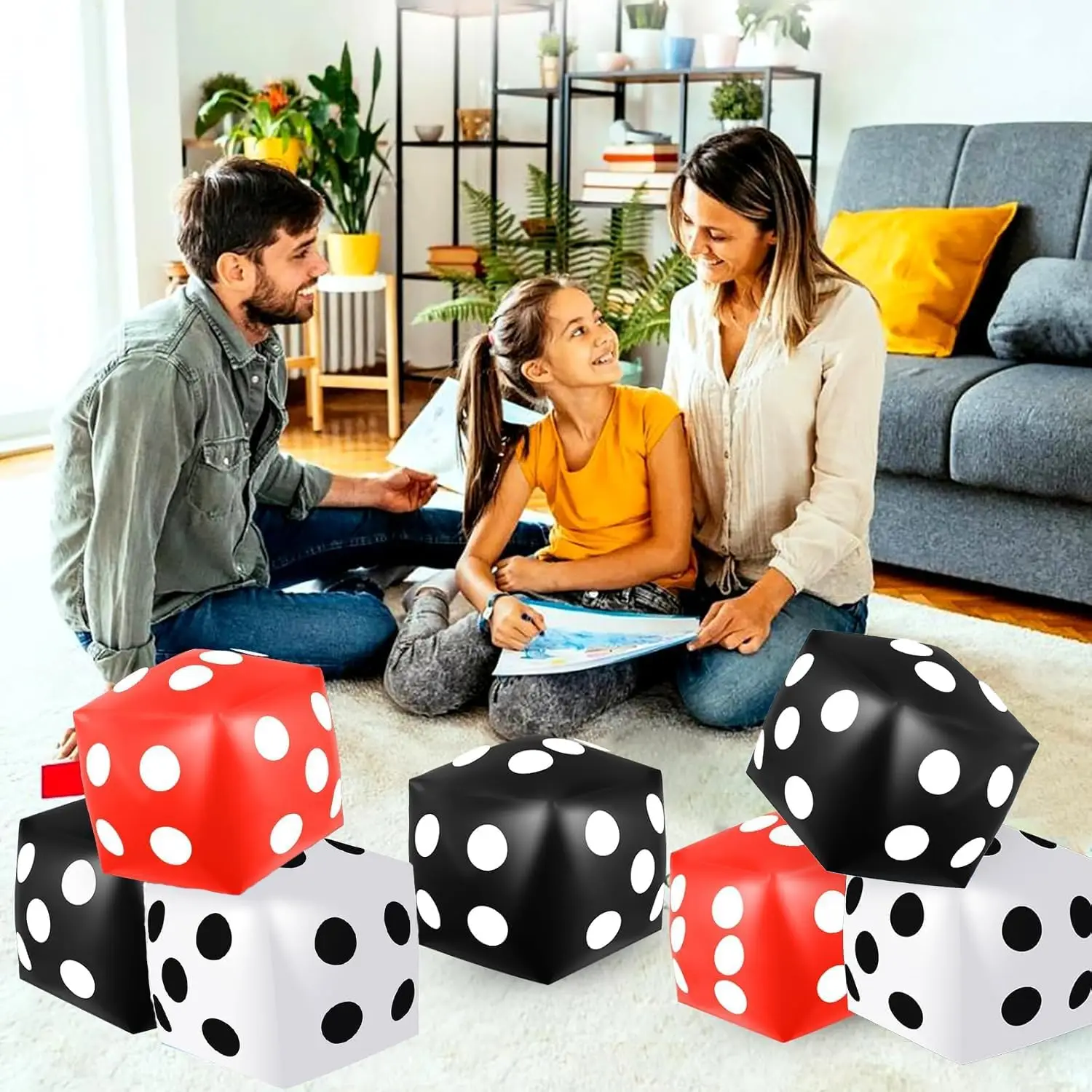 1-10pcs PVC Inflatable Dice fo - Party Games Entertainer reseña y precio