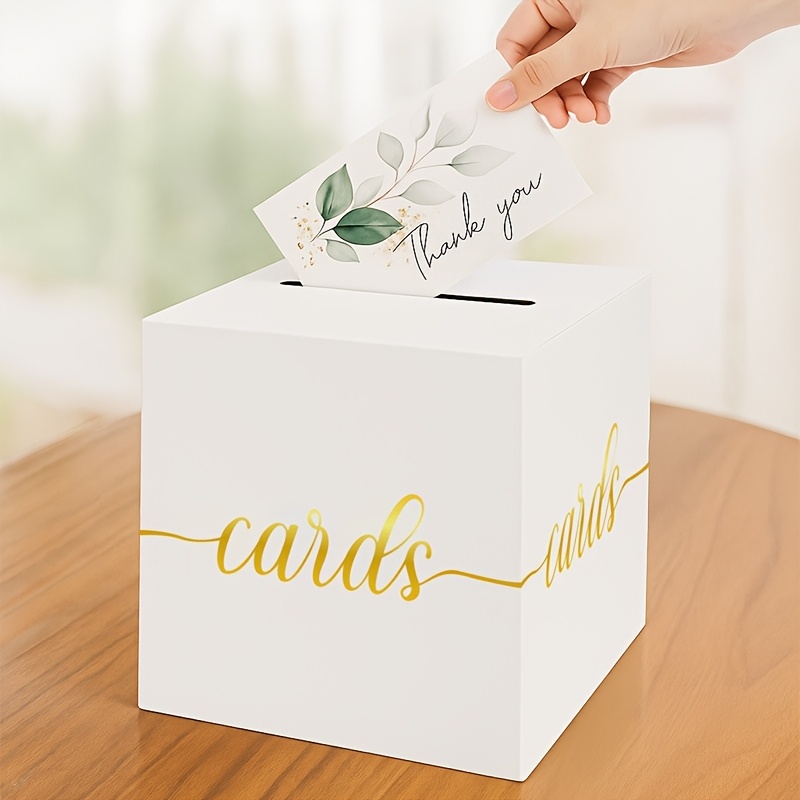 4pcs White Wedding Card with G - Party Games Baby Shower reseña y precio