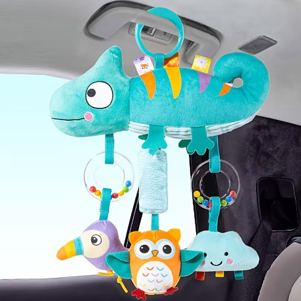 Soft Cartoon Animal Hanging Ra - Party Games Baby Shower reseña y precio