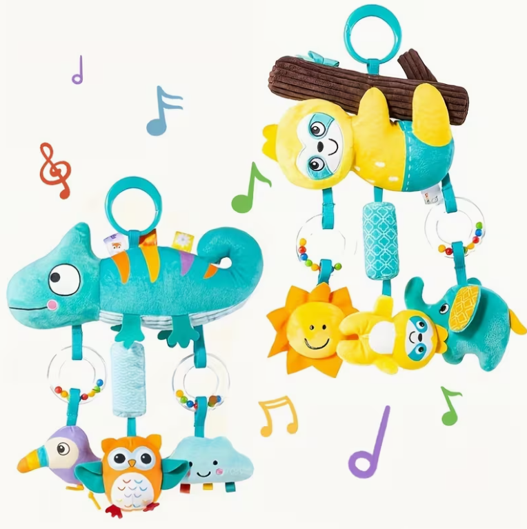 Soft Cartoon Animal Hanging Ra - Party Games Baby Shower reseña y precio