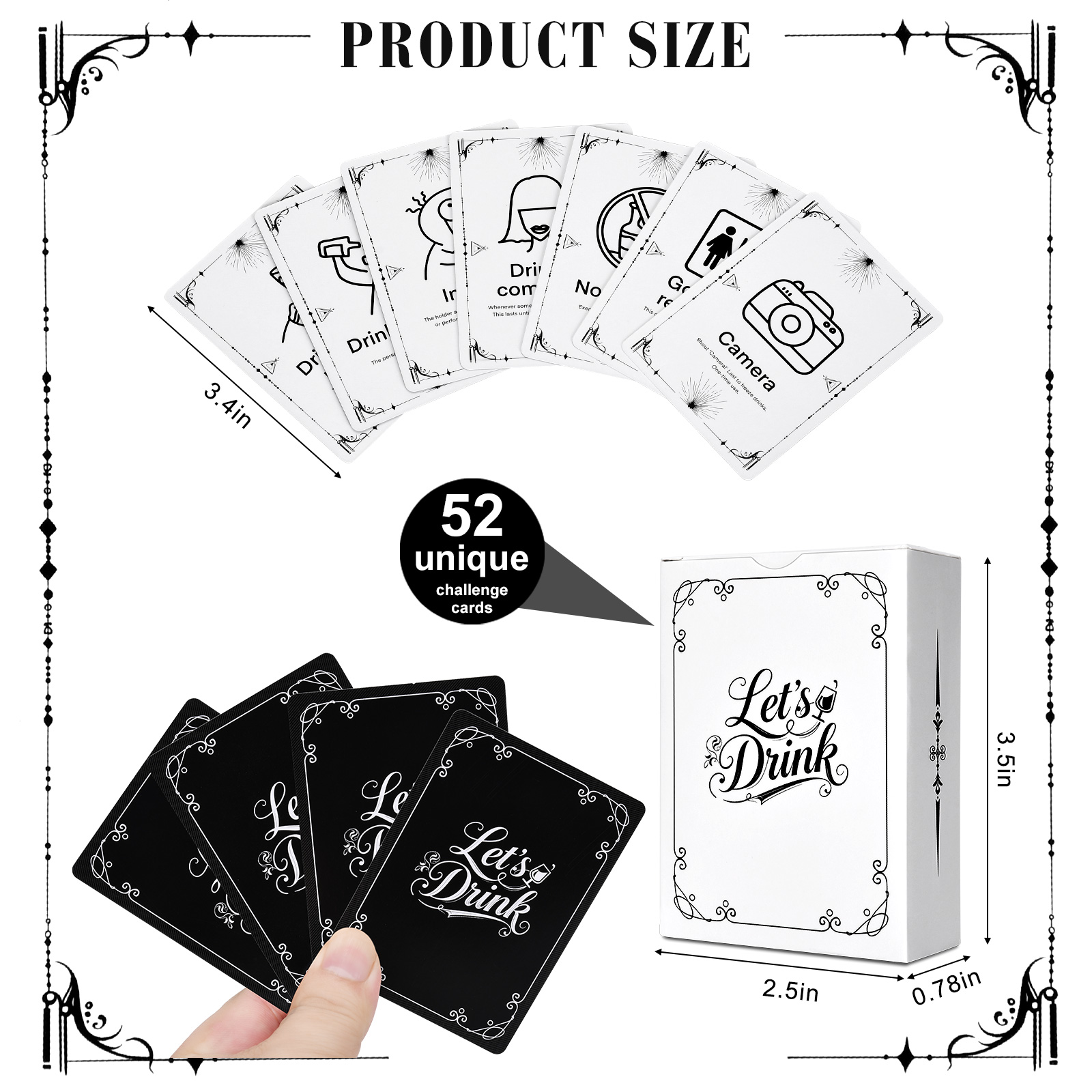 Adult Drinking Game Cards – 52 - Party Games College reseña y precio