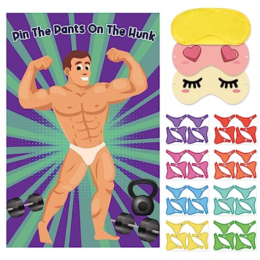Bridal Shower Games Pin The Pa - Party Games Girls Night reseña y precio