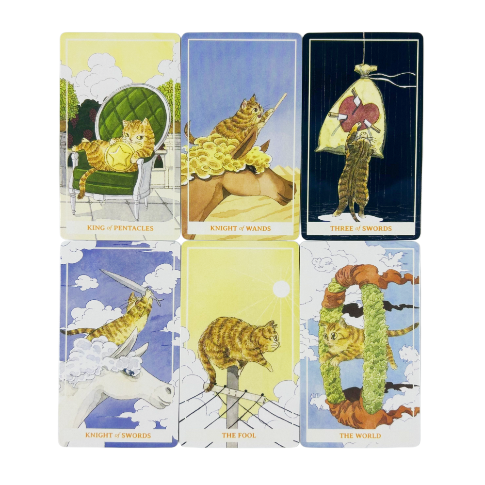 Sunny Orange Cat Tarot Deck A  - Party Games Sunny reseña y precio
