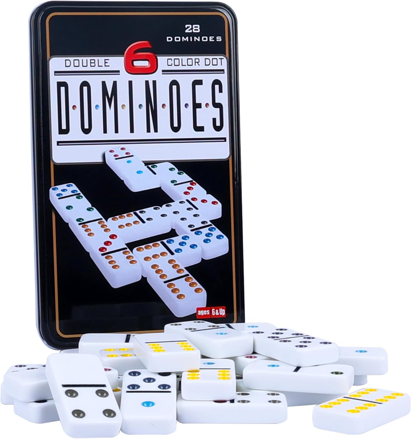 Double 6 Dominos Set for Adult - Party Games Box reseña y precio