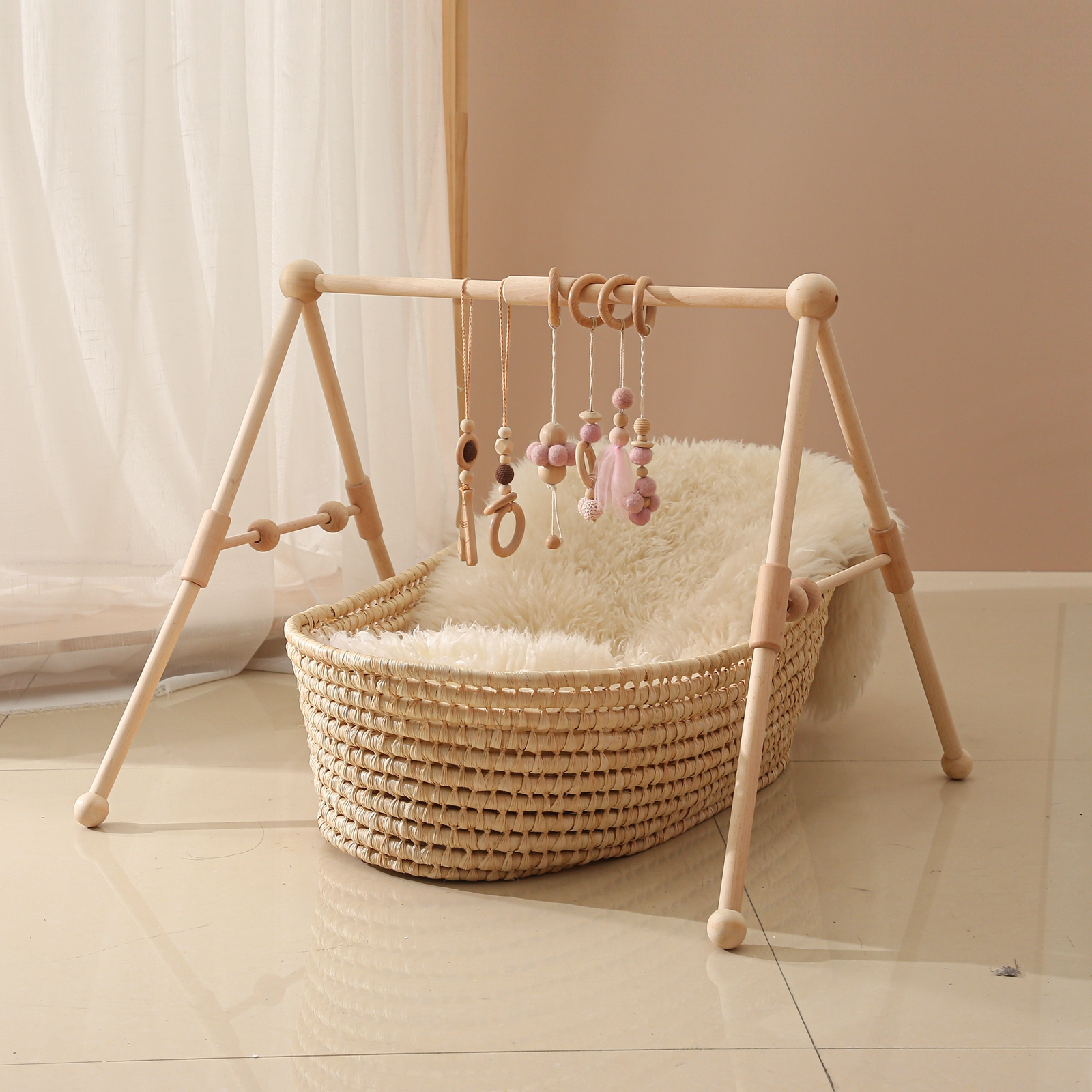 Baby Wooden Toys Play Gym Ordi - Party Games Baby Shower reseña y precio