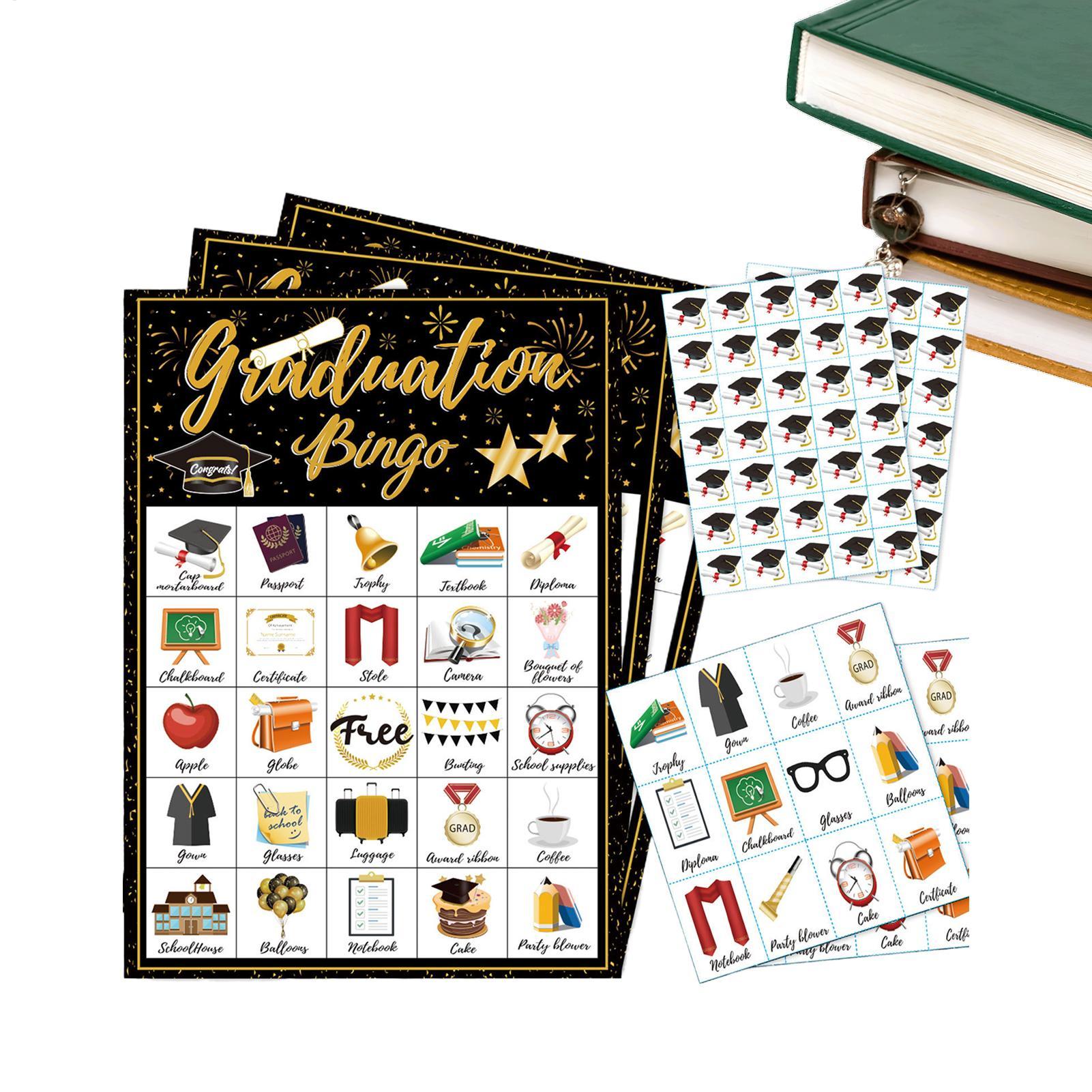 Graduation Party Bingo Cards 2 - Party Games College reseña y precio