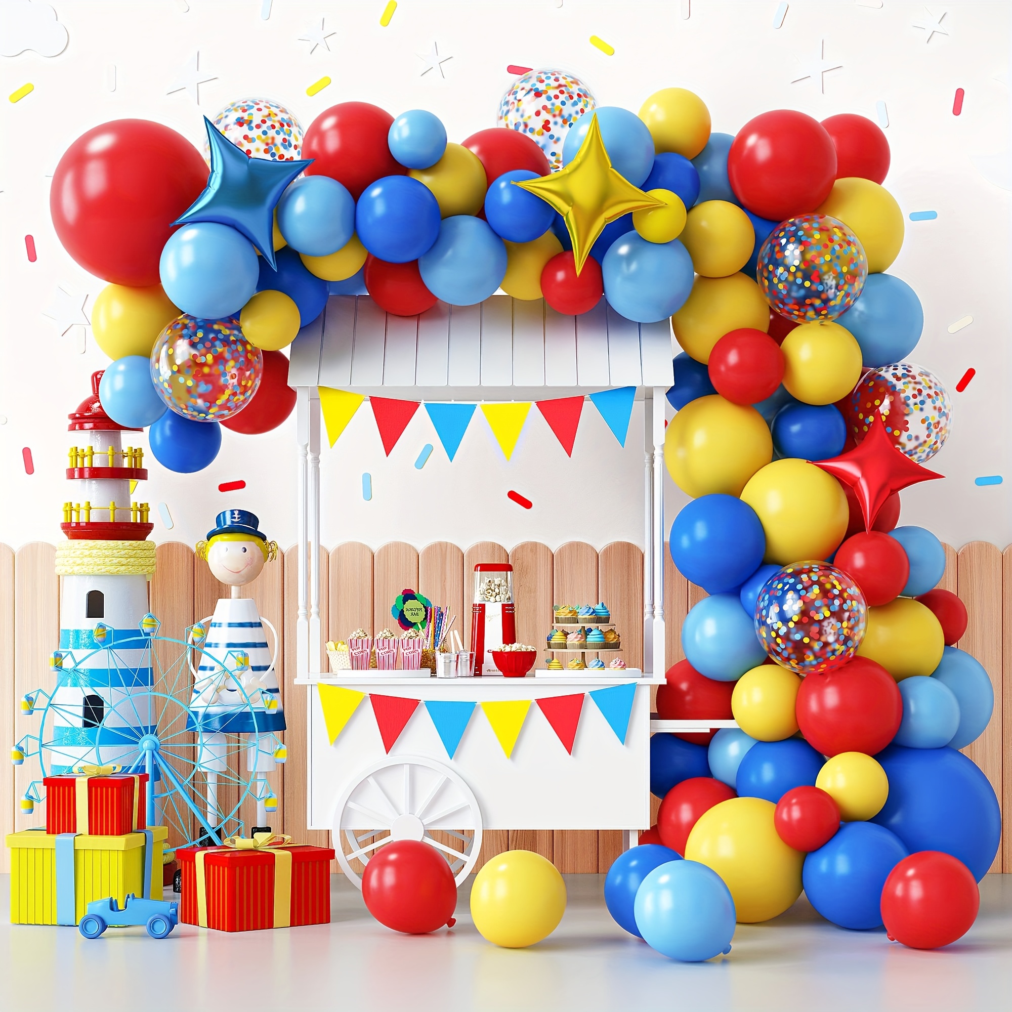 139Pcs Carnival Circus Balloon - Party Games Easy reseña y precio