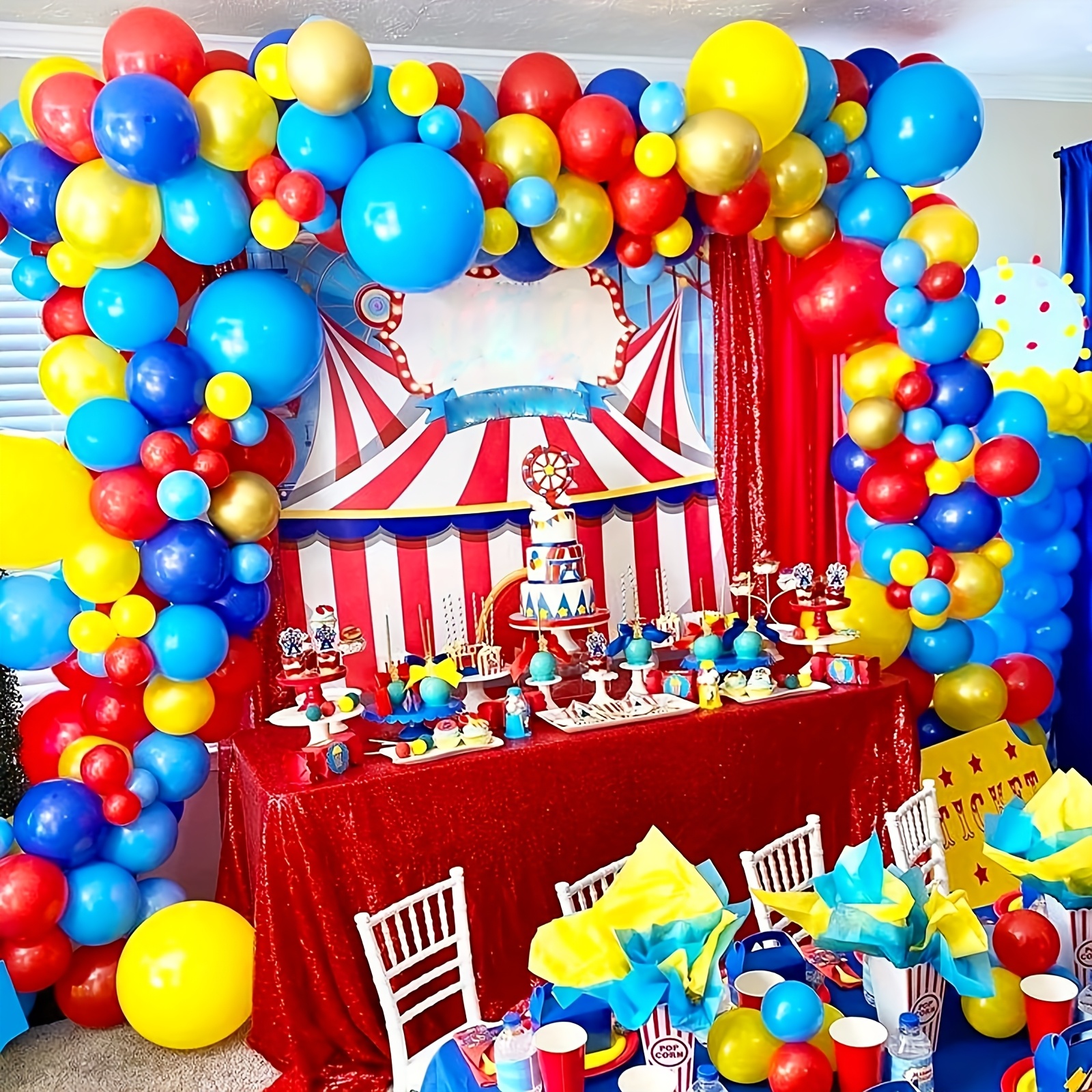 139Pcs Carnival Circus Balloon - Party Games Easy reseña y precio
