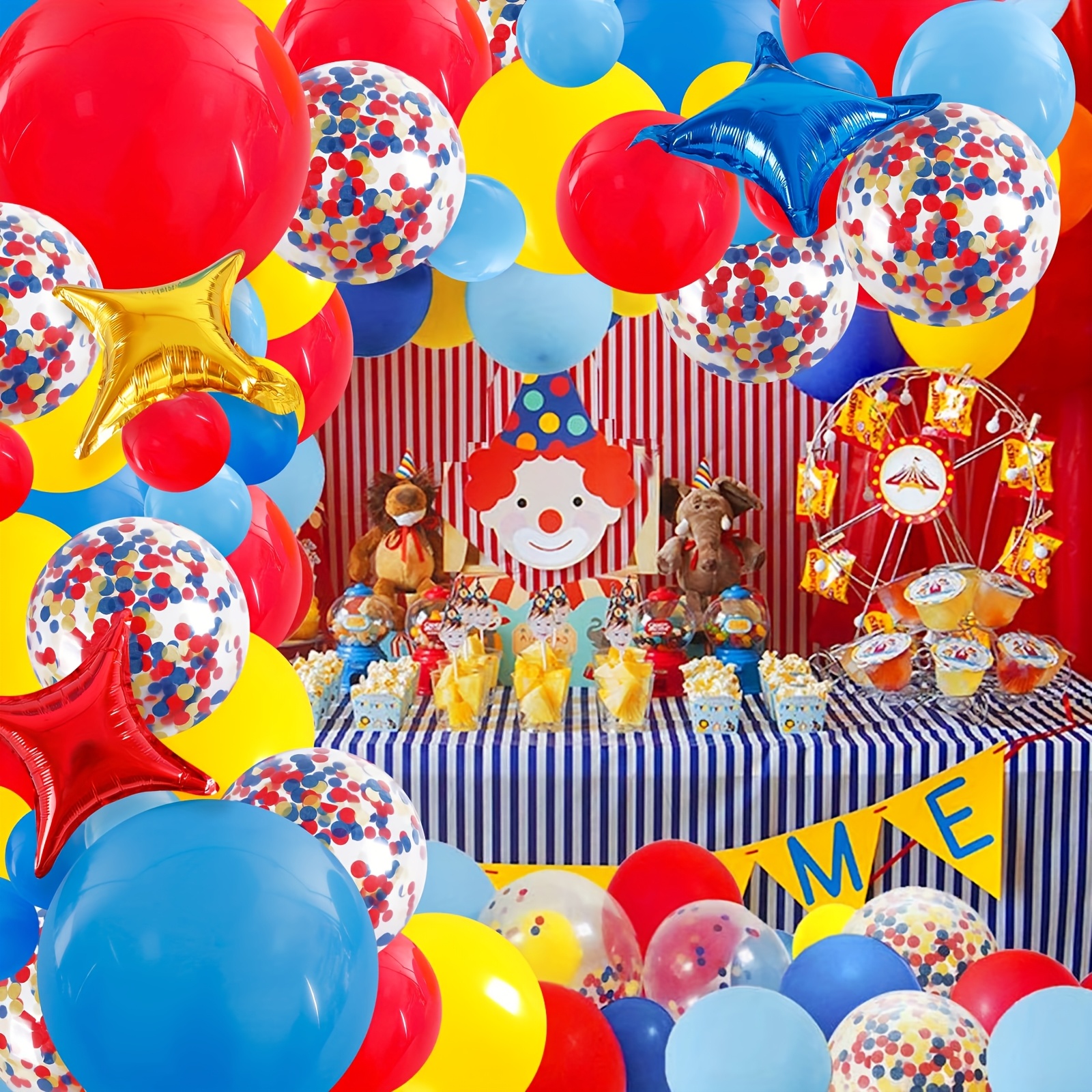 139Pcs Carnival Circus Balloon - Party Games Easy reseña y precio
