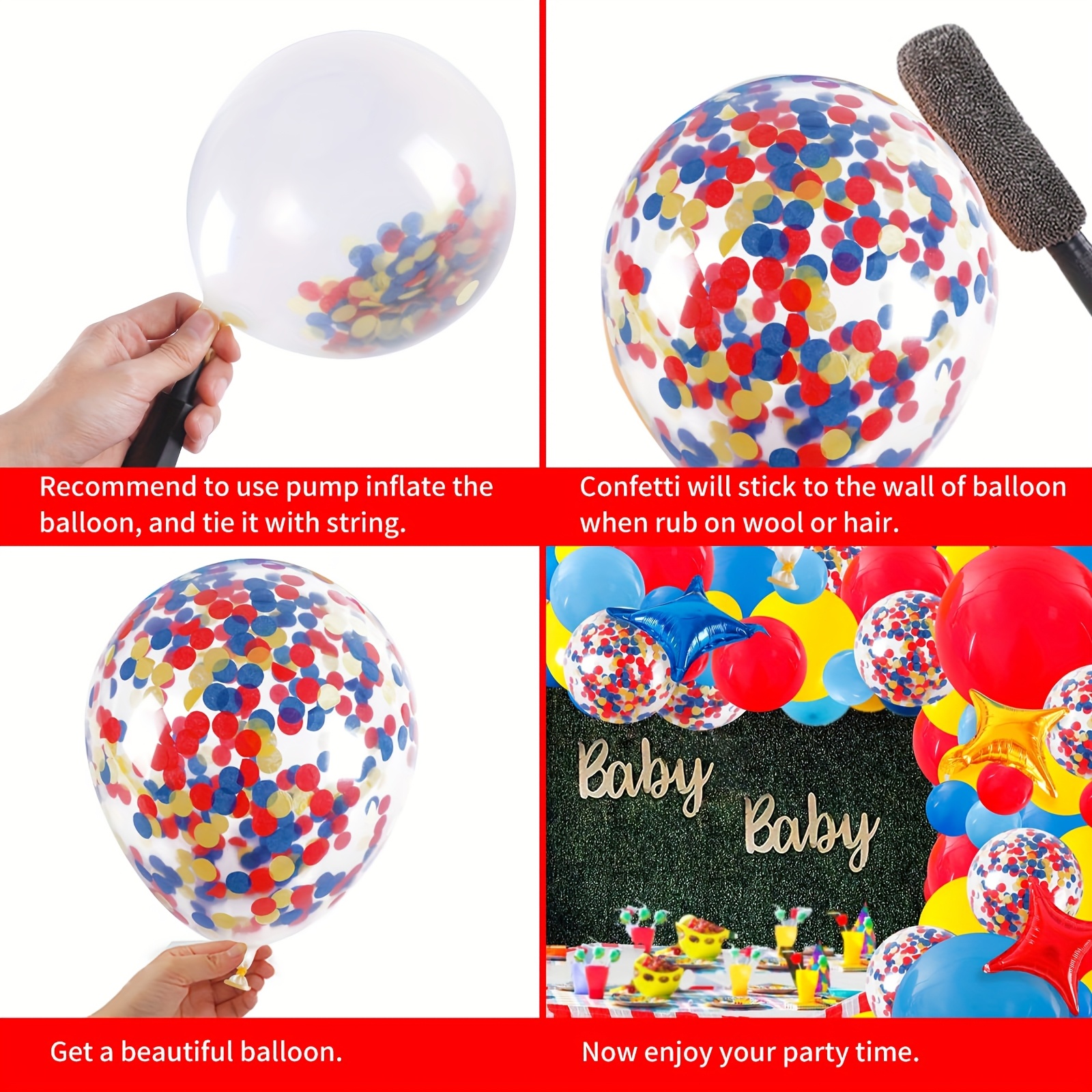 139Pcs Carnival Circus Balloon - Party Games Easy reseña y precio