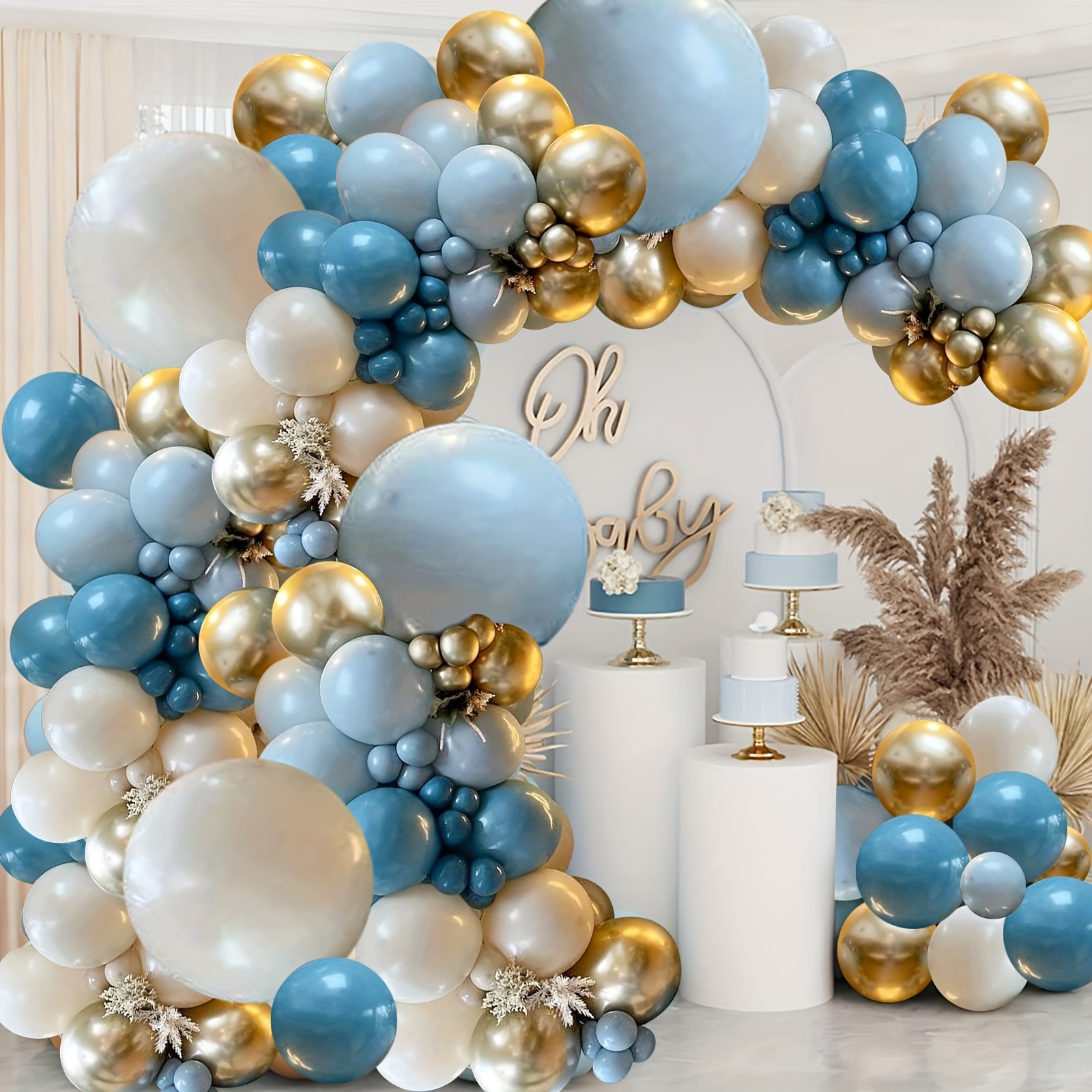 136pcs Pastel Dusty Blue Ballo - Party Games Easy reseña y precio