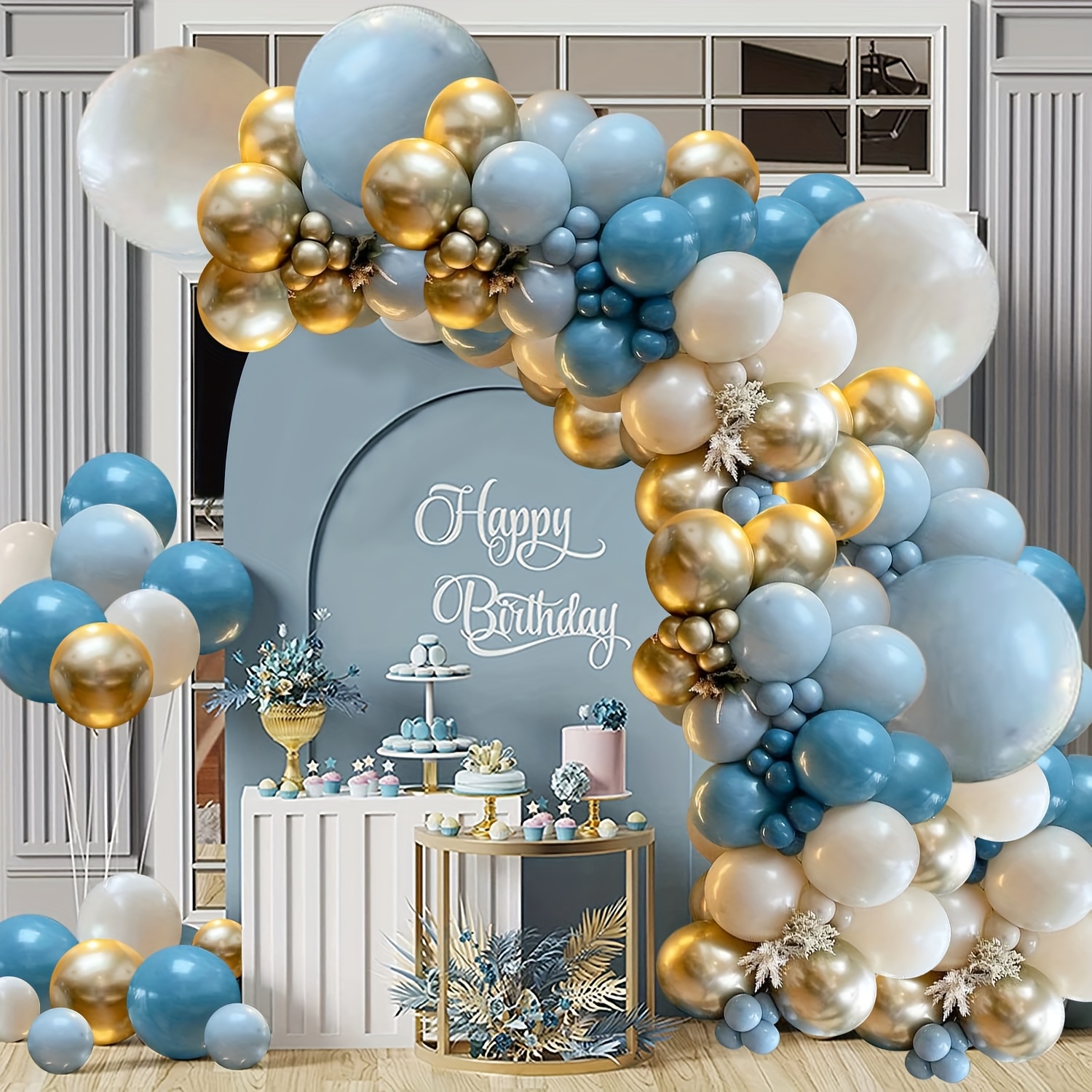 136pcs Pastel Dusty Blue Ballo - Party Games Easy reseña y precio